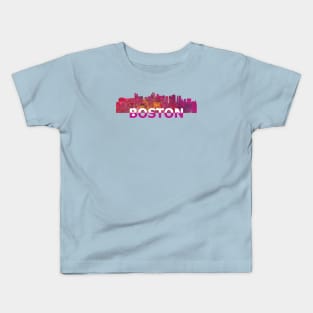 Boston Skyline Kids T-Shirt